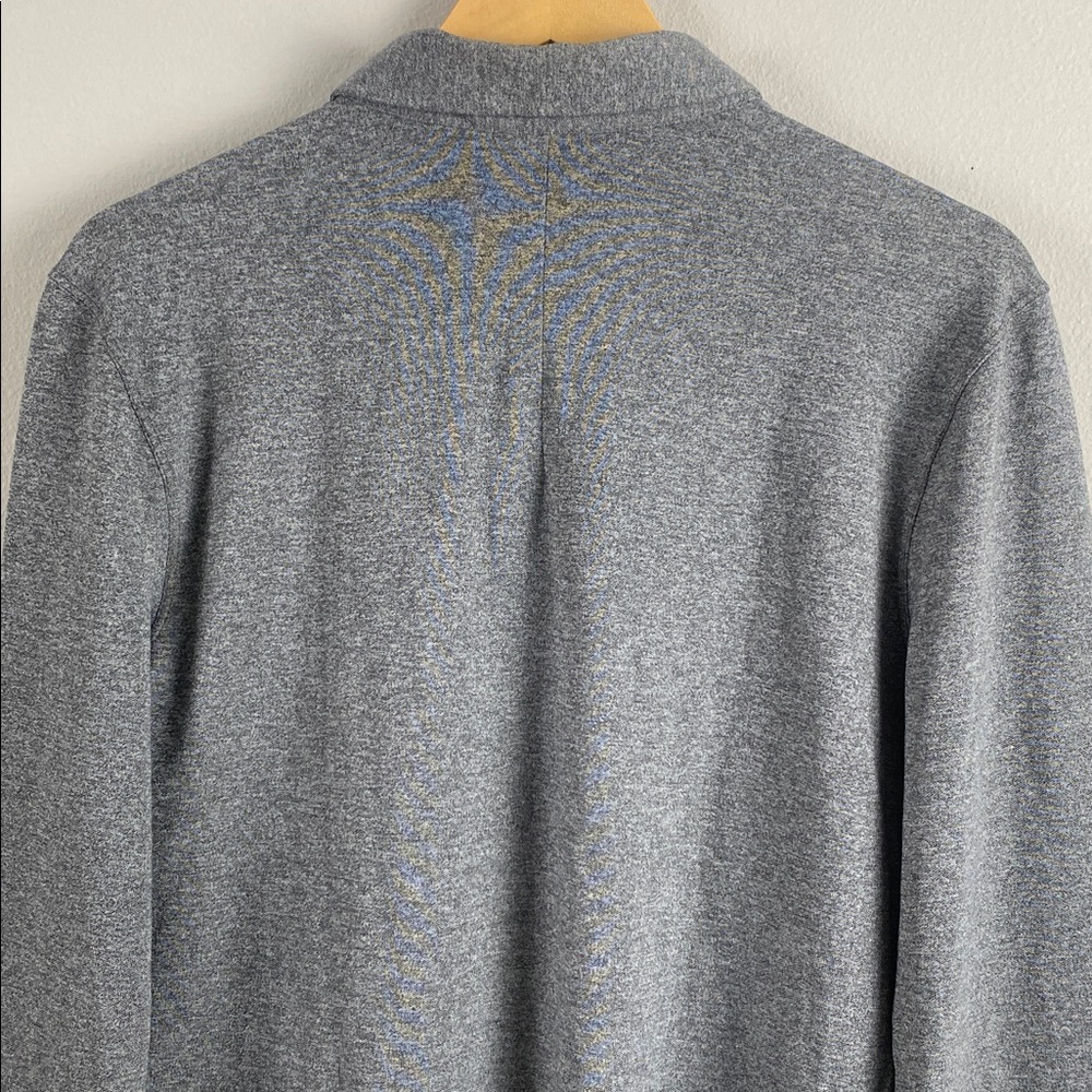 Lululemon Evolution Pique Long Sleeve Polo Shirt | Heathered Black - Picture 5 of 14